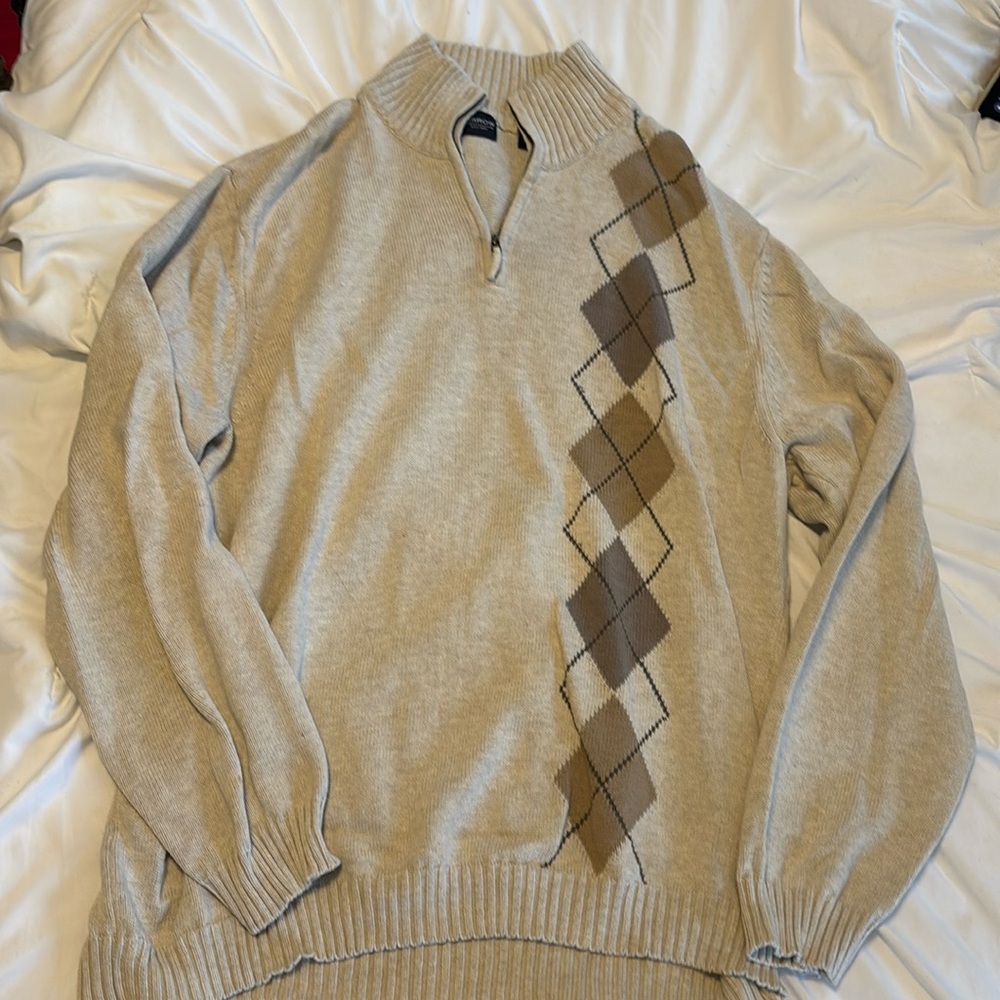 Tan Arrow Quarterzip